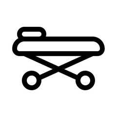 patient bed icon with line style, perfect for user interface projects