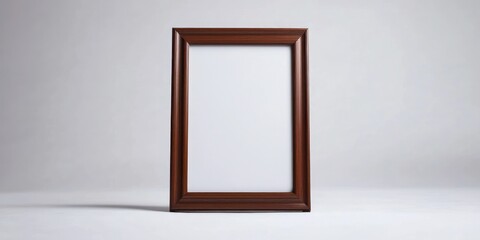 Standing picture frame on white background