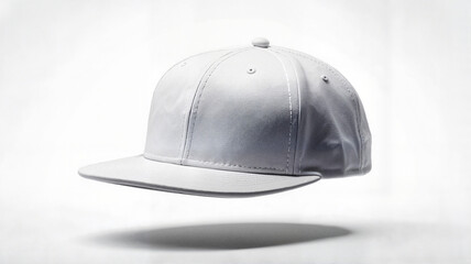 Fototapeta premium White cap on neutral background