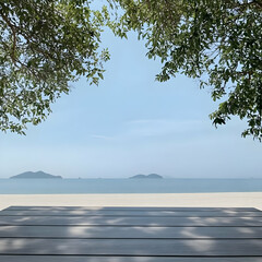 Serene Beach View Illustration