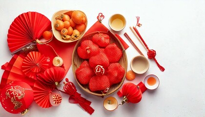 Podium round stage for happy Chinese new year 