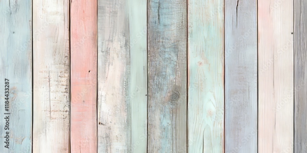 Poster background featuring wooden planks with a textured appearance, showcasing soft pastel tones througho