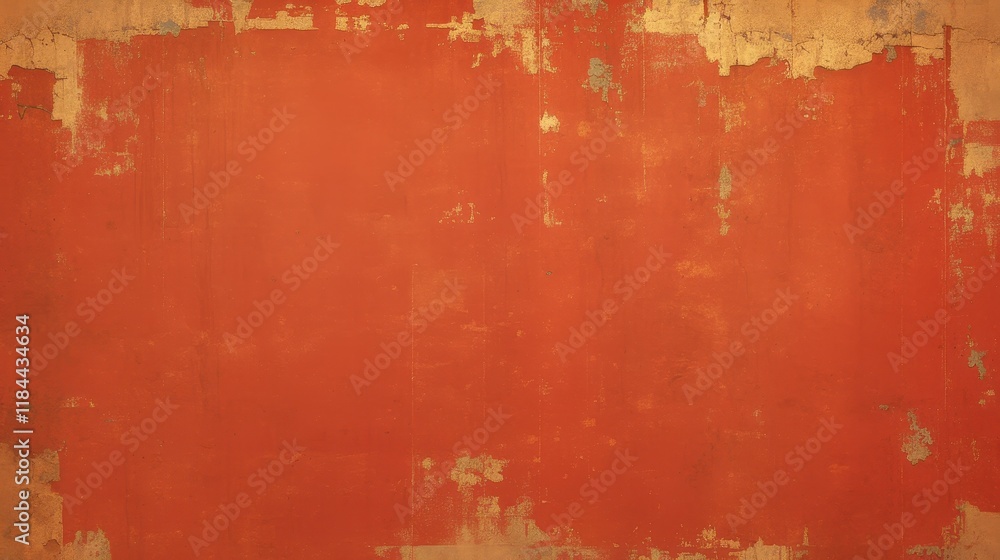 Poster aged crimson canvas, an intricate display of deep red hues intertwined with weathered textures, evok