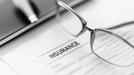 INSURANCE paper policy legal contract between the insurance company and the person 