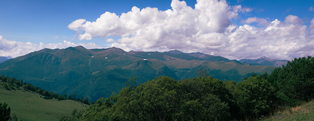 panorama of the mountains