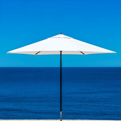 Ocean View Minimalist Parasol Illustration