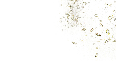 stars background, sparkle lights confetti falling. magic shining Flying christmas stars on night