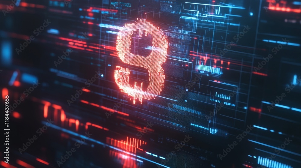 Poster digital countdown animation virtual space graphic design tech environment abstract view concept of t