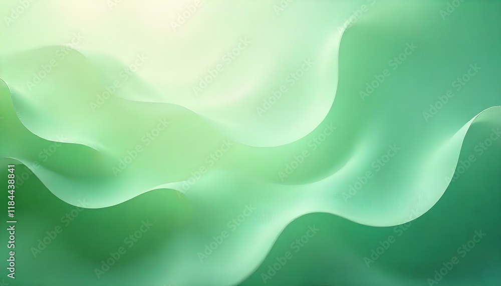 Aufkleber Green abstract background with copy space with a place for text. Abstract background with green smoke. With copy space image. Green empty bright background. Festive and advertising eco background 