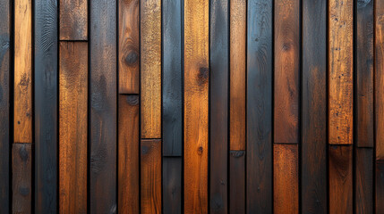 Sleek Wooden Wall with Vertical Slats for Modern Interiors