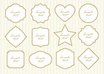 elegant frame dotted line 5