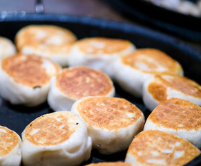 Toasted siopao sold in the streets of Binondo Manila.