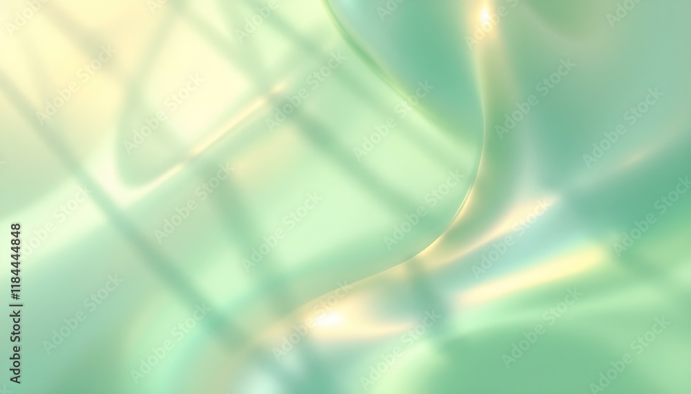 Aufkleber Green light color with shades 8k high-resolution color gradient background. Abstract texture background with green light. Abstract green light streaks, swirling motion, dark background, digital art