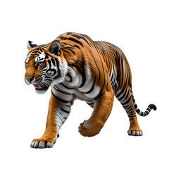 Obraz premium tiger isolated on white background