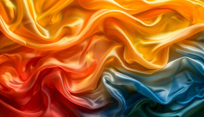 Obraz premium Abstract Draped Silk Fabric Texture Background