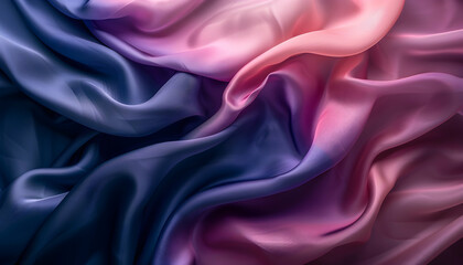 Obraz premium Abstract Draped Fabric Background Pink Purple Blue