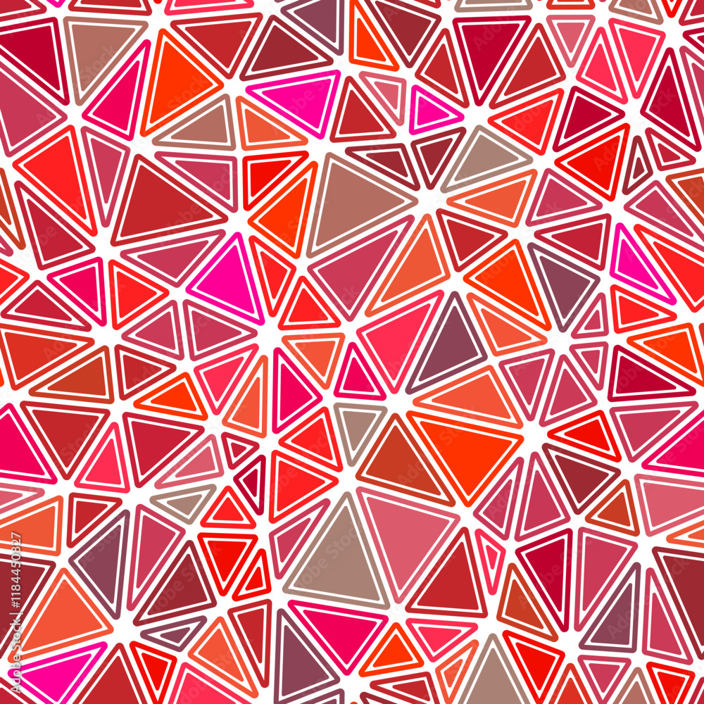 Poster geometric pattern. rounded solid shapes in frames. medium triangles size. multiple colors style. rep