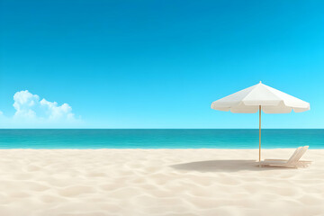 Beach Vacation 3D Render