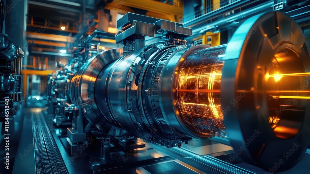 Poster quantum-powered energy systems, with quantum computing running simulations to improve energy efficie