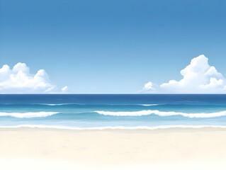 Obraz premium Summer Beach Illustration