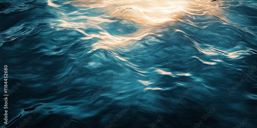 Poster abstract water background featuring a subtle vignette effect, creating a captivating atmosphere that