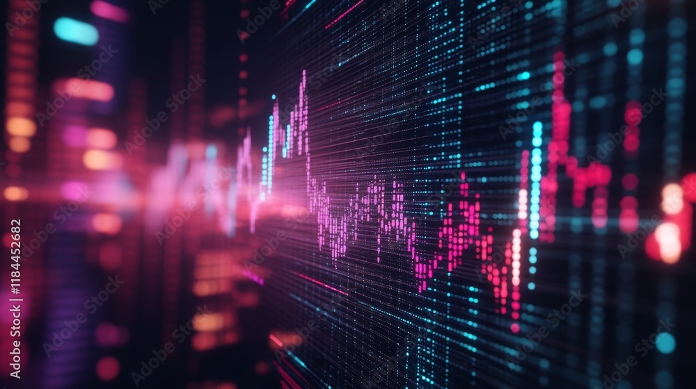 Poster data visualization trends modern digital graphics virtual space infographic design tech environment 