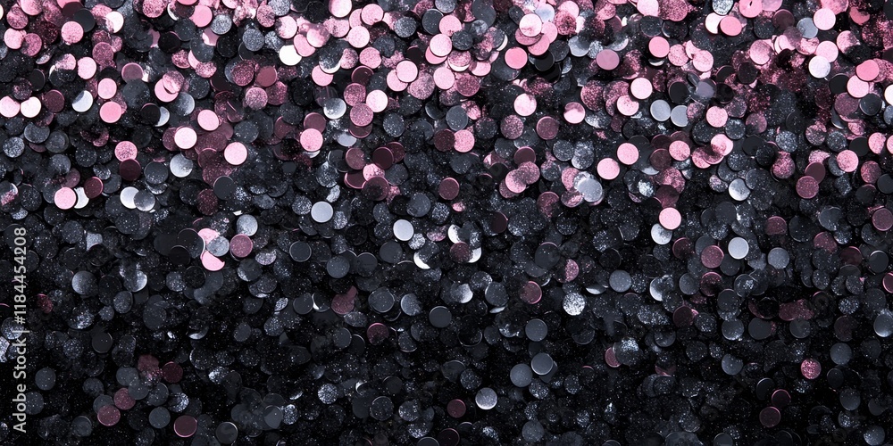 Poster elegant spangle background features a blend of grey and pink, creating a stunning visual appeal. thi