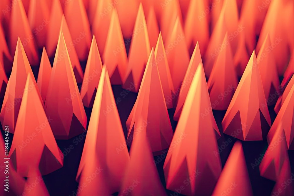 Poster Abstract Low-Poly Red Conical Forms in Dense Array