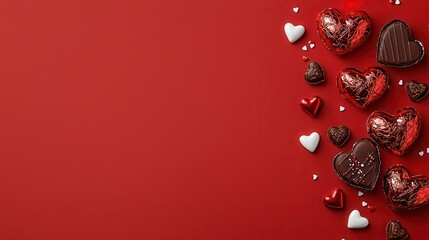 Romantic Heart-Shaped Chocolate Arrangement