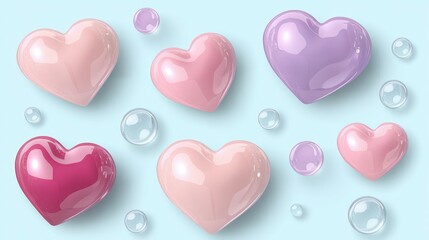 The pink heart illustration, with its romantic design and delicate shape, makes the perfect Valentine&rsquo;s decoration for any celebration