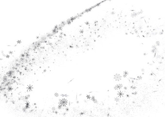 Obraz premium Sparkling Snowfall: Dynamic 3D Illustration of Falling Christmas Snowflakes