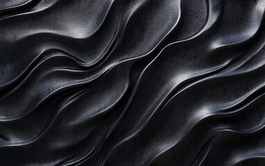 Naklejka premium Brushed obsidian steel texture. Jet black with a brushed metallic pattern. Sleek and modern.