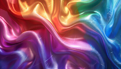 Obraz premium Rainbow Drape Abstract Background Image
