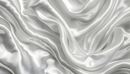 Elegant Silver Fabric Drape Abstract Background Illustration