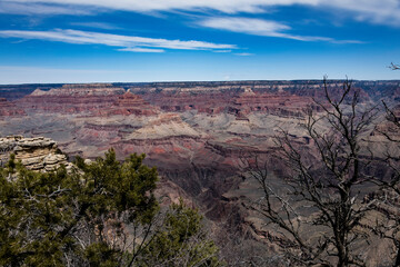 Mather Point on the South Rim of Grand Canyon National Park 