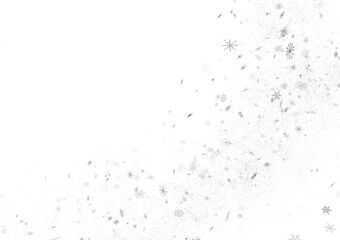 Sparkling Snowfall: Dynamic 3D Illustration of Falling Christmas Snowflakes