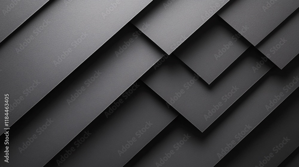 Poster layers of textured black paper creating a modern and stylish background design