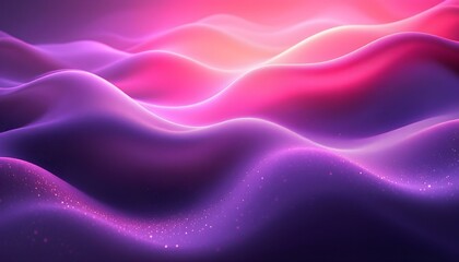 Obraz premium Blurred gradient ruby to purple abstract background. A grainy background, noisy banner background. Pink ombre silk fabric drapes, studio shot, soft light, background blur, textile design