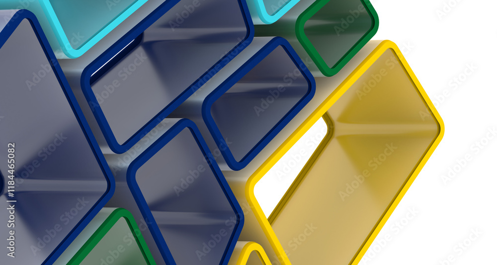 Aufkleber Mosaic triangular low poly style abstract geometric background