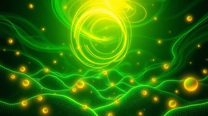 Flux, Flow, Grids-cape, Digital Terrain , Neon Pulse | Abstract Digital Landscape | Hexagonal Grid with Energy Flow | Data Visualization | Dynamic Network Structure | Cyberpunk Aesthetic