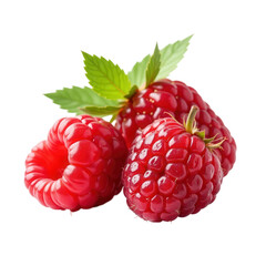 Strawberries on transparent background