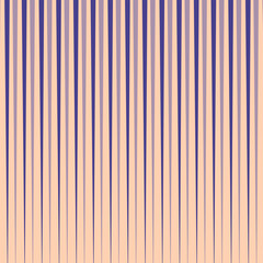 Obraz premium simple blue colour and purple colour vertical thik to thin line pattern on peach colour background.