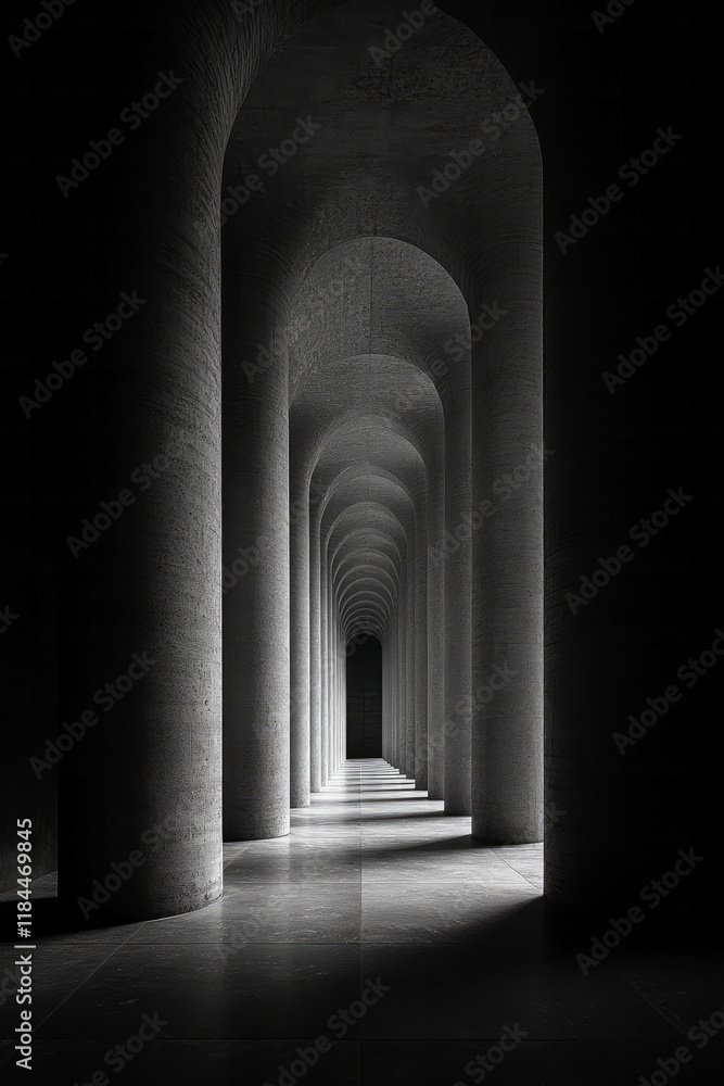 Aufkleber straight row of grayscale forms, each identical, except for one multi-hued silhouette stepping up a 