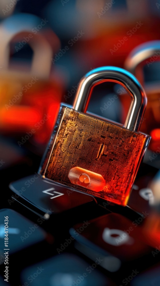 Poster cybersecurity measures locking down digital safety online environment image showcase secure perspect