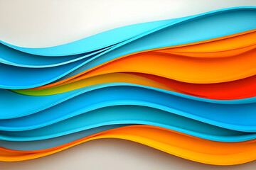 Obraz premium Abstract 3D Wave Background