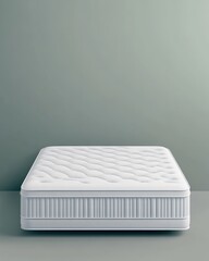 Luxury mattress on gray background