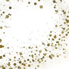 gold  Rainfall: Astonishing 3D Illustration of gold  Confetti Shower