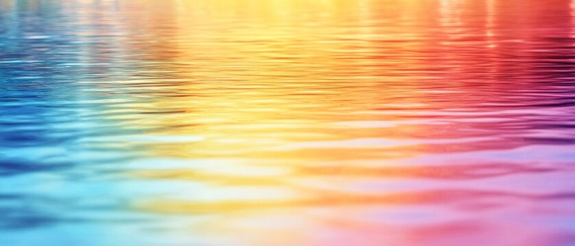 abstract colorful background, yellow calm sea waves