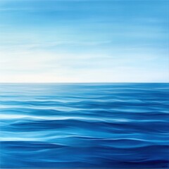 Obraz premium Serene ocean waves coastal area landscape art tranquil environment aerial view calmness and beauty