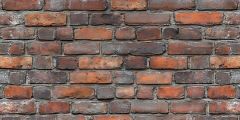 Obraz premium Brick wall texture featuring intricate patterns within each brick, creating a unique and visually appealing background. This distinctive brick wall texture adds character and depth to any design